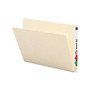 Smead End Tab Manila Folders with Extended Tab - 9 1/2 inch; x 12 1/4 inch; Sheet Size - 3/4 inch; Expansion - 14 pt. Folder Thickness - Manila - Recycled - 100 / Box