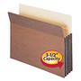 Smead;  inch;Workhorse inch; Expanding File Pocket, 3 1/2 inch; Expansion, 9 1/2 inch; x 11 3/4 inch;, 30% Recycled, Redrope