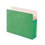 Smead; Color File Pocket, Letter Size, 3 1/2 inch; Expansion, 9 1/2 inch; x 11 3/4 inch;, Green