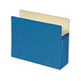 Smead; Color File Pocket, Letter Size, 5 1/4 inch; Expansion, 9 1/2 inch; x 11 3/4 inch;, Blue