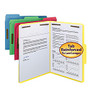 Smead; Color Reinforced Tab Fastener Folders, Letter Size, Assorted Colors, Pack Of 50