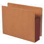 Smead; Extra-Wide Redrope End-Tab File Pocket With Dark Brown Tyvek; Gusset, Extra Wide Letter Size, 3 1/2 inch; Expansion, 30% Recycled, Box Of 10