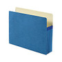 Smead; File Pocket Expanding Color Pockets, 3 1/2 inch; Expansion, Letter Size, Blue