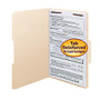 Smead; Manila Reinforced Tab Fastener Folders, Legal Size, 1/3 Cut, Pack Of 50