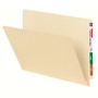 Smead; Manila Single-Ply End-Tab Folders, Letter Size, Straight Cut, Pack Of 100