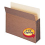 Smead; Redrope File Pockets, Letter Size, 3 1/2 inch; Expansion, 30% Recycled, Redrope, Box Of 25