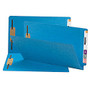 Smead; Shelf-Master; Color Fastener Folders, Legal Size, Blue, Box Of 50