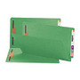 Smead; Shelf-Master; Color Fastener Folders, Legal Size, Green, Box Of 50