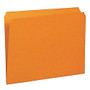 Smead; Straight Cut File Folders, Letter Size, Orange, Box Of 100