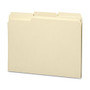 Smead; Top-Tab Water Resistant File Folders, Letter Size, 1/3 Cut, 30% Recycled, Manila, Box Of 100