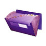 Smead; Ultra Color Expanding Transport File, Letter Size, 7/8 inch; Expansion, Purple
