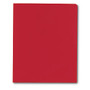 DiVOGA 2-Tone 2-Pocket Poly Folder, Red