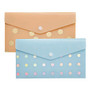 Divoga; Poly Snap Check Envelope, Whimsical Wonder Collection, 5 1/8 inch; x 9 1/16 inch;, Assorted Colors