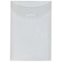 JAM Paper; Plastic Envelopes, 4 1/8 inch; x 6 inch;, Clear, Pack Of 12