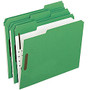 Oxford; Interior Grid Folders With Fasteners, Letter Size, Green, Box Of 50