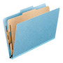 Pendaflex; Brand Pressboard 4-Fastener Classification Folders, Letter Size, Sky Blue, Box Of 10