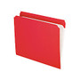 Pendaflex; Reinforced-Top File Folders, Letter Size, 9 1/2 inch; x 11 5/8 inch;, Red, Box Of 100