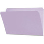 Smead Colored Folders with Reinforced Tab - Legal - 8 1/2 inch; x 14 inch; Sheet Size - 11 pt. Folder Thickness - Lavender - Recycled - 100 / Box