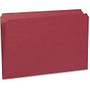 Smead Colored Folders with Reinforced Tab - Legal - 8.5 inch; x 14 inch; - Straight Tab Cut - 100 / Box - 11pt. - Red