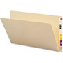 Smead End Tab Manila Folders with Extended Tab - Legal - 8.5 inch; x 14 inch; - Straight Tab Cut - 100 / Box - 14pt. - Manila
