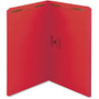 Smead Legal Colored Top Tab Fastener Folders - 3/4 inch; Folder Capacity - Legal - 8 1/2 inch; x 14 inch; Sheet Size - Straight Tab Cut - Top Tab Location - 11 pt. Folder Thickness - Paperboard - Red - Recycled - 50 / Box
