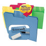 Smead; Erasable SuperTab; File Folders, Letter Size, 1/3 Cut, Assorted Colors, Pack Of 24