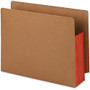 Smead; Extra-Wide Expansion End-Tab File Pockets, 12 inch;W Body, Letter Size, 30% Recycled, Red, Box Of 10