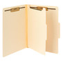 Smead; Fastener Folders With Dividers, Letter Size, Manila, Pack Of 10