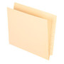 Smead; Manila End-Tab Pocket Folders, Straight Cut, Letter Size, Pack Of 50