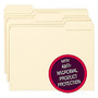 Smead; Manila Folders With Antimicrobial Product Protection, Letter Size, 1/3 Cut, Box Of 100