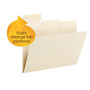 Smead; Pick-A-Tab&trade; File Folders, 1/3 Cut Repositionable Tabs, Letter-Size, Manila, Pack Of 24