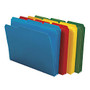Smead; Poly File Folders, 9 1/2 inch; x 11 1/2 inch;, 1/3 Cut, Assorted Colors, Box Of 24
