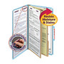 Smead; Pressboard Classification Folders With SafeSHIELD; Fasteners, 2 Dividers, Legal Size, 60% Recycled, Blue, Box Of 10