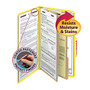 Smead; Pressboard Classification Folders With SafeSHIELD; Fasteners, 2 Dividers, Legal Size, 60% Recycled, Yellow, Box Of 10