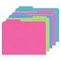 Top Notch Teacher Products Mini File Folders, 4 inch; x 6 inch;, Assorted Galactic Colors, 6 Packs Of 25