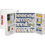 First Aid Only Smart Compliance Class A 50-Person First Aid Cabinet, 14 5/16 inch;H x 13 5/16 inch;W x 4 inch;D, White