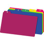 Office Wagon; Brand Poly Card Guides, A-Z/Monthly, 5 inch; x 8 inch;, Assorted Colors