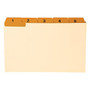 Oxford; Manila Card Guides With Laminate Tabs, Daily  inch;1-31 inch;, 5 inch; x 8 inch;, Manila; Orange Tabs