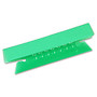 Oxford; Soft Flexible Color Tabs, 3 1/2 inch;, 1/3 Cut, Green, Pack Of 25