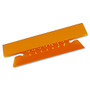 Oxford; Soft Flexible Color Tabs, 3 1/2 inch;, 1/3 Cut, Orange, Pack Of 25
