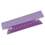 Oxford; Soft Flexible Color Tabs, 3 1/2 inch;, 1/3 Cut, Violet, Pack Of 25