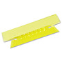 Oxford; Soft Flexible Color Tabs, 3 1/2 inch;, 1/3 Cut, Yellow, Pack Of 25