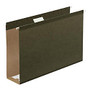 Office Wagon; Brand Extra Capacity Hanging Folders With Reinforced Tabs, 3 inch; Expansion, 1/5 Tab Cut, Legal Size, Standard Green, Pack Of 25
