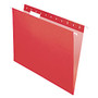Office Wagon; Hanging Folders, 8 1/2 inch; x 11 inch;, Letter Size, Red, Box Of 25