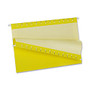 Oxford; Color 1/5-Cut Hanging Folders, Legal Size, Yellow, Box Of 25