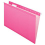 Pendaflex; Premium Reinforced Color Hanging Folders, Legal Size, Pink, Pack Of 25