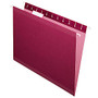 Pendaflex; Premium Reinforced Color Hanging Folders, Letter Size, Burgundy, Pack Of 25