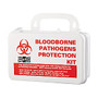 Pac-Kit Small Industrial Bloodborne Pathogen Kit, Plastic Case, 4-1/2 inch; h x 7-1/2 inch; w x 2-3/4 inch; d