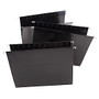 See Jane Work; Hanging File Folders, 8 1/2 inch; x 11 inch;, Letter Size, Black Gloss Stripe, Pack Of 3