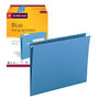Smead; Hanging File Folders, 1/5-Cut Adjustable Tab, Letter Size, Blue, Box Of 25
